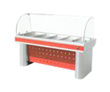 直冷弧形展示柜