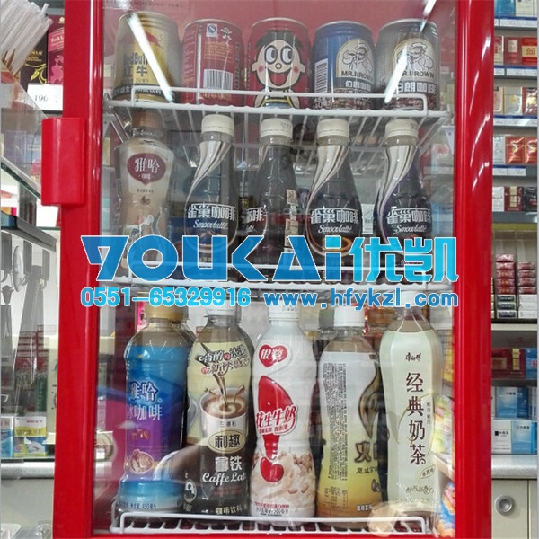 西寧牛奶飲料加熱柜保溫柜案例