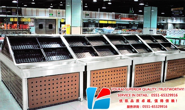 促銷(xiāo)果蔬架現(xiàn)場(chǎng)圖1