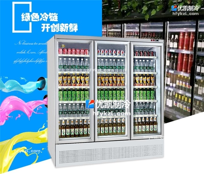 三門風冷飲料展示柜