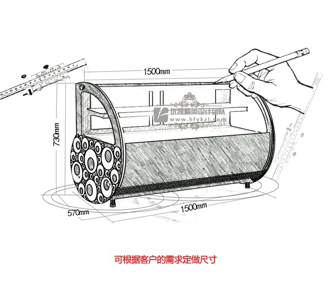 優凱-VIP-TGB1臺式蛋糕保鮮柜