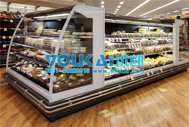 半高弧形風幕柜